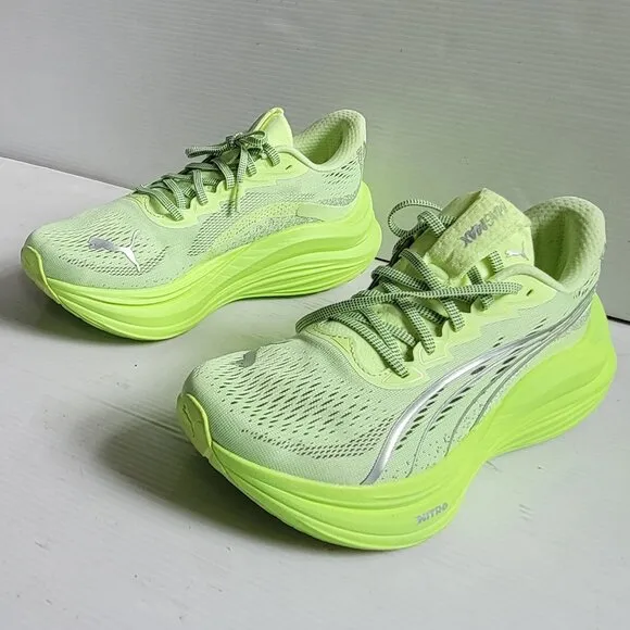 Puma Magmax Nitro Running Womens Yellow Sneakers Athletic Shoes 31008905 sz9 EUC