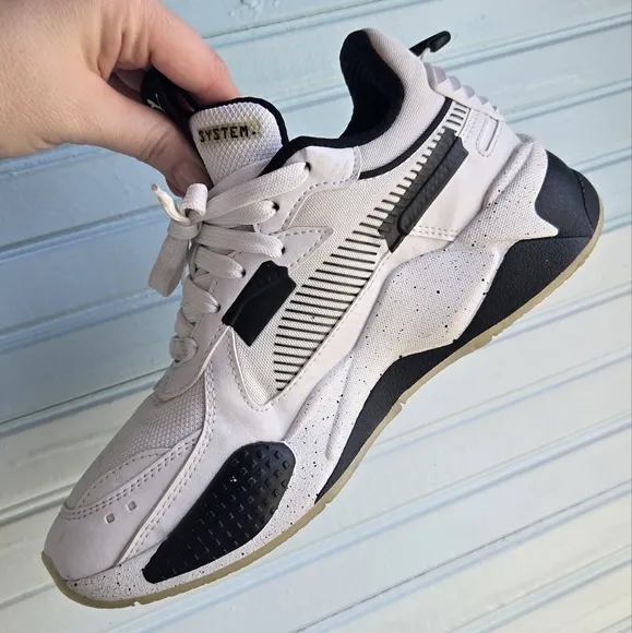 PUMA RS-X White and Black Shoes