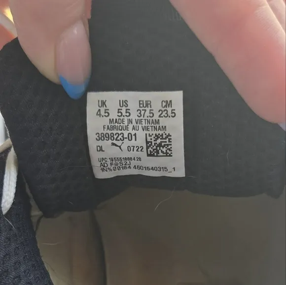 PUMA RS-X White and Black Shoes