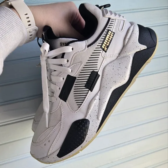 PUMA RS-X White and Black Shoes