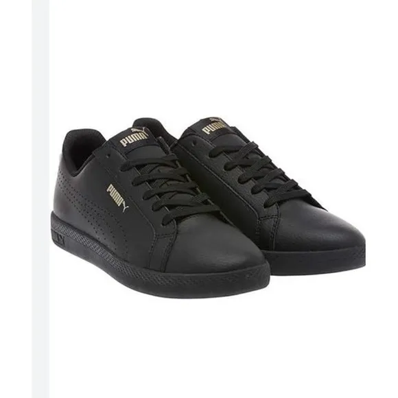PUMA Smash Performance Leather Metallic Shoes NIB