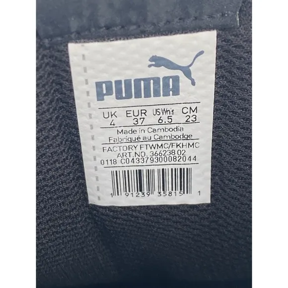 PUMA Smash Performance Leather Metallic Shoes NIB