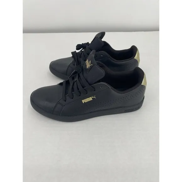 PUMA Smash Performance Leather Metallic Shoes NIB