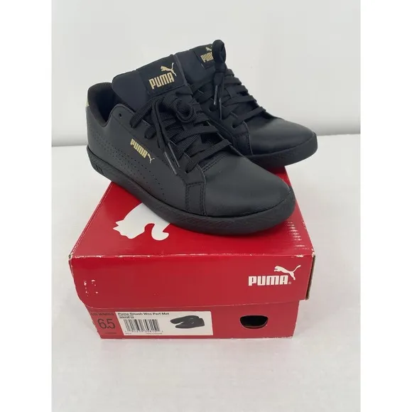 PUMA Smash Performance Leather Metallic Shoes NIB