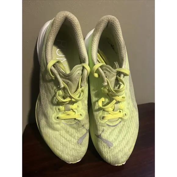 Puma Womens Deviate Nitro 2 Green Running Shoes Sneakers Size 8