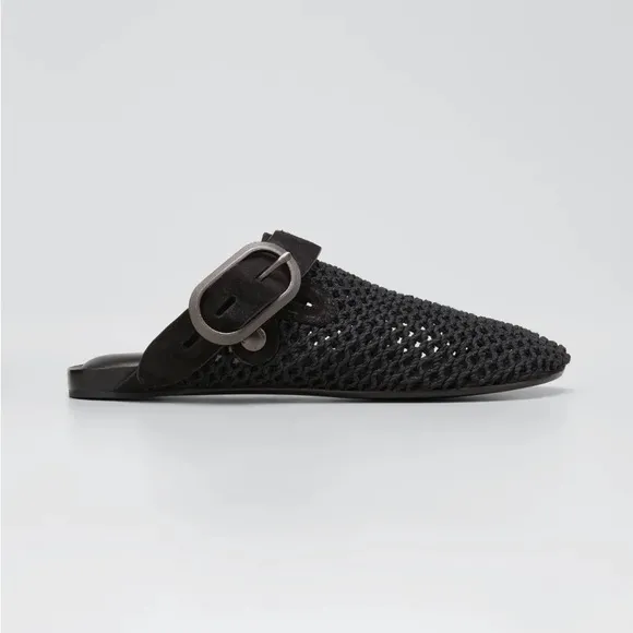 Rag &amp; Bone Ansley Net Buckle Flat Mules