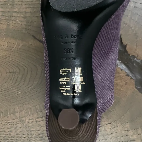 Rag &amp; Bone Brea Mule Velour Corduroy