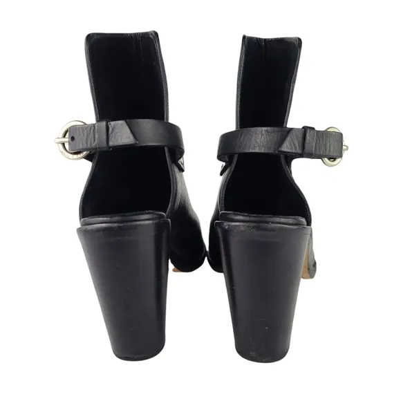 Rag &amp; Bone Leather Slingback Peep Toe Booties