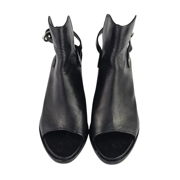 Rag &amp; Bone Leather Slingback Peep Toe Booties