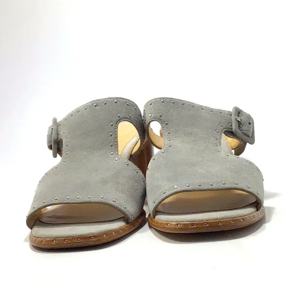 Rag &amp; Bone Light Grey Suede Matteo Mules Size 8.5