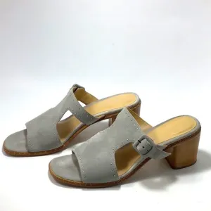 Rag &amp; Bone Light Grey Suede Matteo Mules Size 8.5