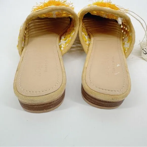 Rag N Co Mariana Woven Flat Mules With Tassels New US 8