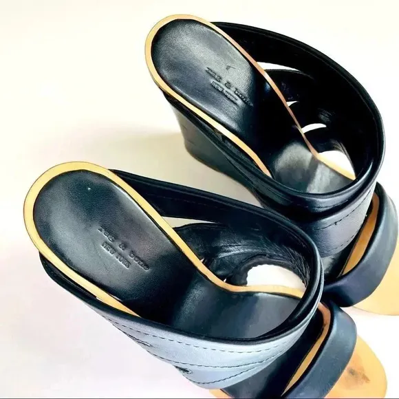 Rag &amp; Bone Shaw Mules In Black