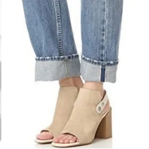 Rag&amp;Bone LEIGH STUCCO SUEDE Heels Size- 40/10 NWT