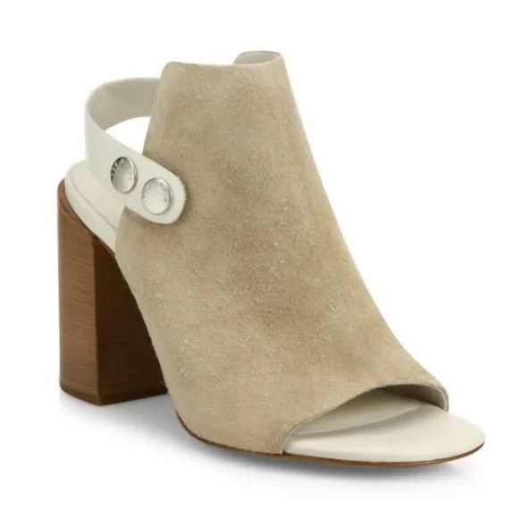 Rag&amp;Bone LEIGH STUCCO SUEDE Heels Size- 40/10 NWT