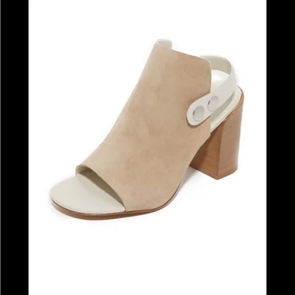 Rag&amp;Bone LEIGH STUCCO SUEDE Heels Size- 40/10 NWT