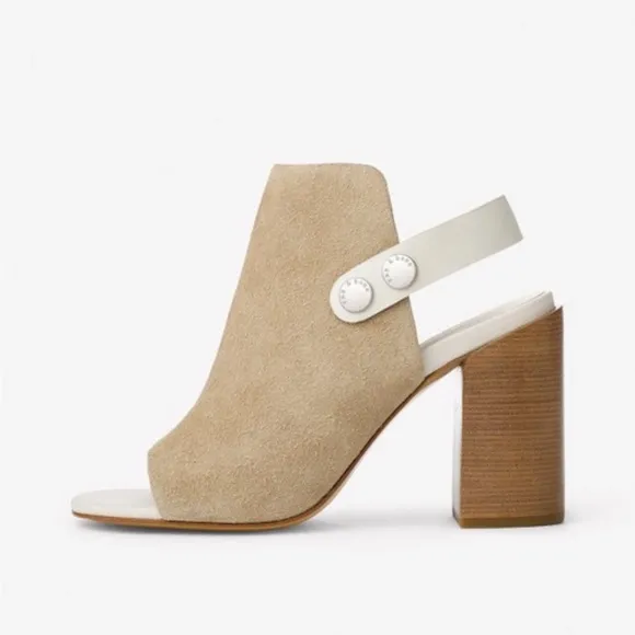 Rag&amp;Bone LEIGH STUCCO SUEDE Heels Size- 40/10 NWT