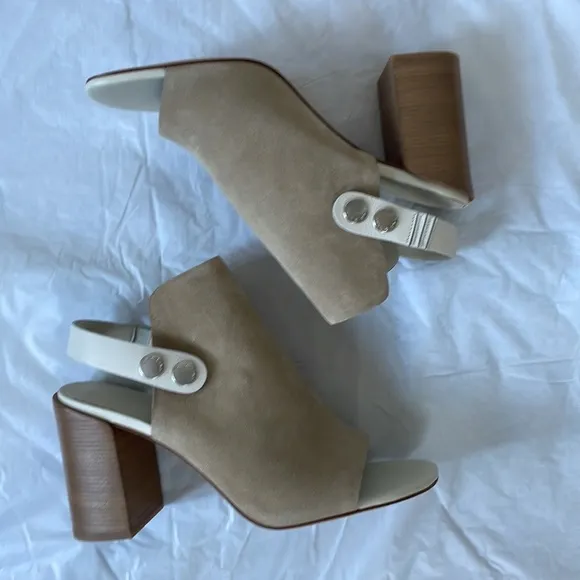 Rag&amp;Bone LEIGH STUCCO SUEDE Heels Size- 40/10 NWT