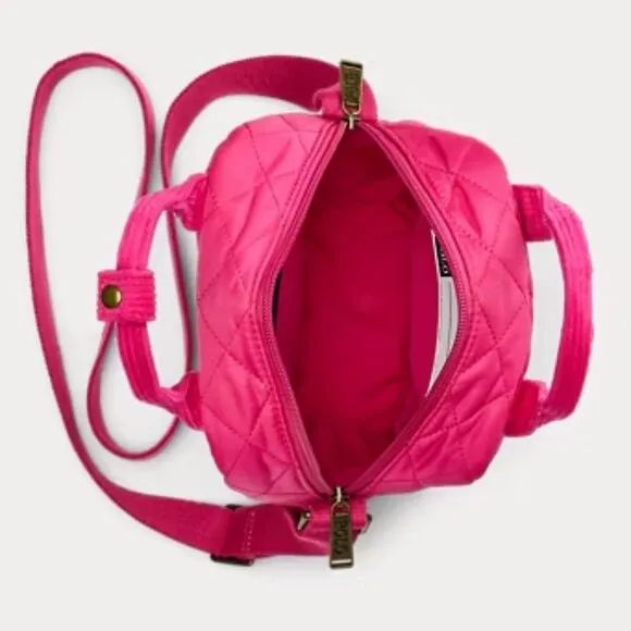 Ralph Lauren Girls Big Pony Quilted Crossbody Bag in Pink New with Tags