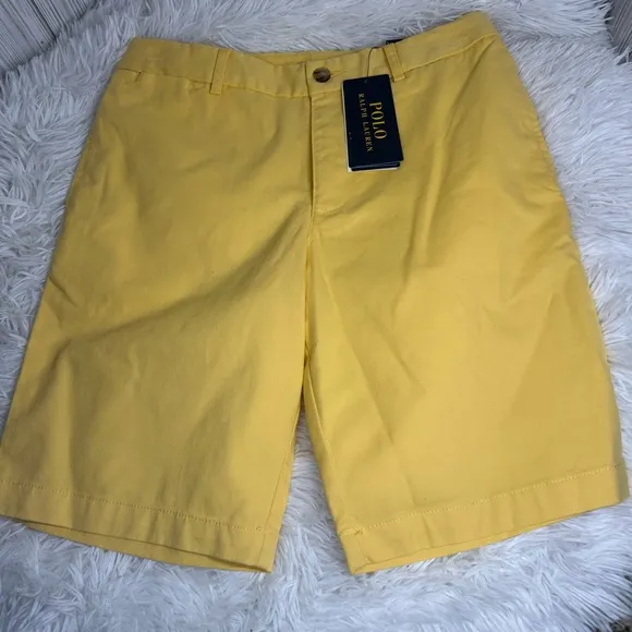 RALPH LAUREN Straight-Fit Flex Abrasion Twill Shorts 12