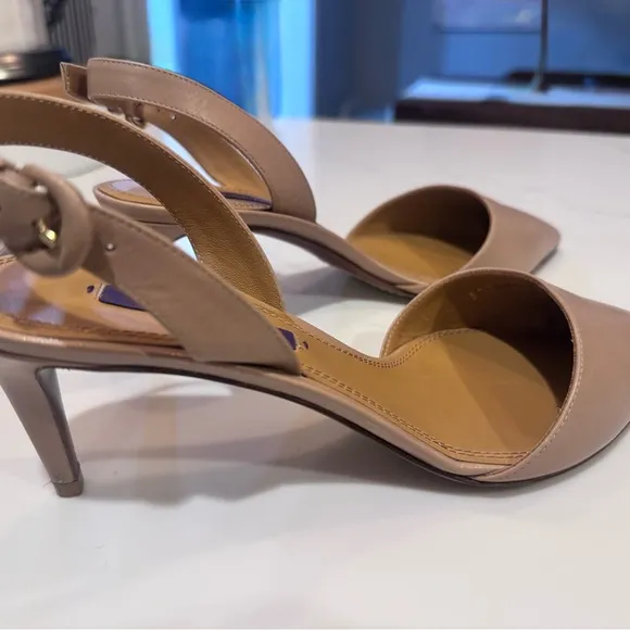Ralph Lauren Women's Tan Slingback Heels