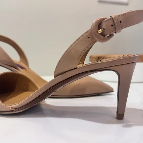 Ralph Lauren Women's Tan Slingback Heels