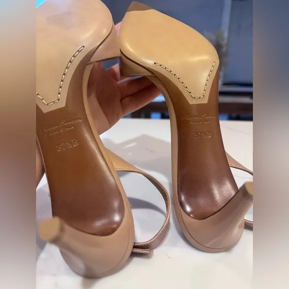 Ralph Lauren Women's Tan Slingback Heels