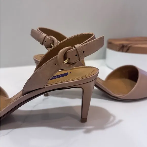 Ralph Lauren Women's Tan Slingback Heels