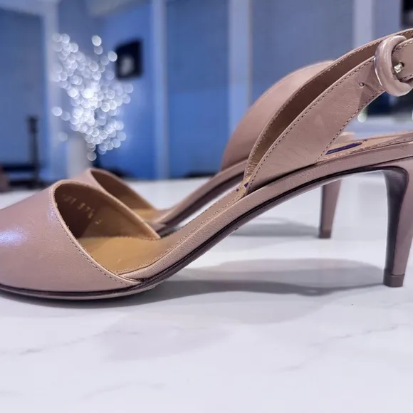Ralph Lauren Women's Tan Slingback Heels