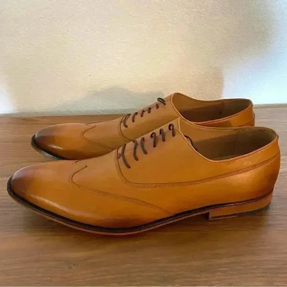 Rawls Men’s Oxfords Hamilton Designer Classic Leather Wingtip Finance Bro