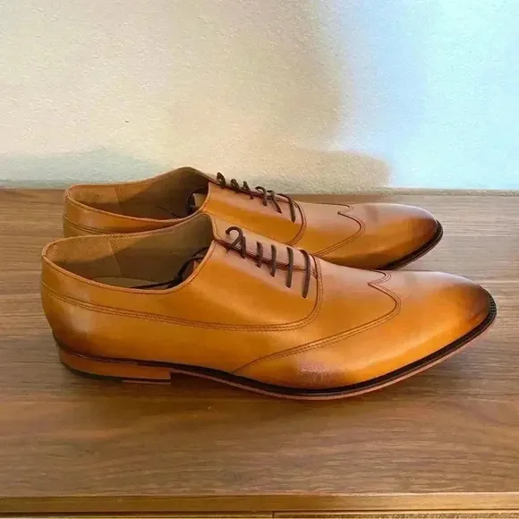 Rawls Men’s Oxfords Hamilton Designer Classic Leather Wingtip Finance Bro