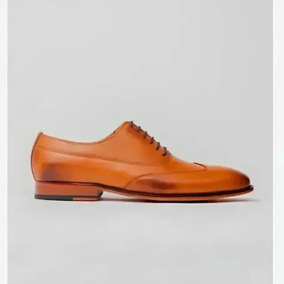 Rawls Men’s Oxfords Hamilton Designer Classic Leather Wingtip Finance Bro