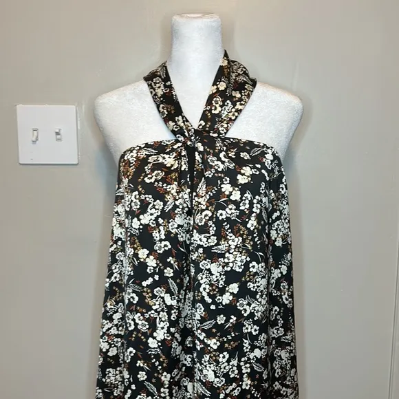 Rebecca Minkoff Floral Halter Winnie Dress Retail $198 NWT Size Medium