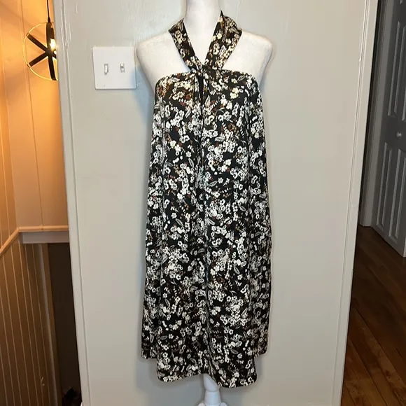 Rebecca Minkoff Floral Halter Winnie Dress Retail $198 NWT Size Medium