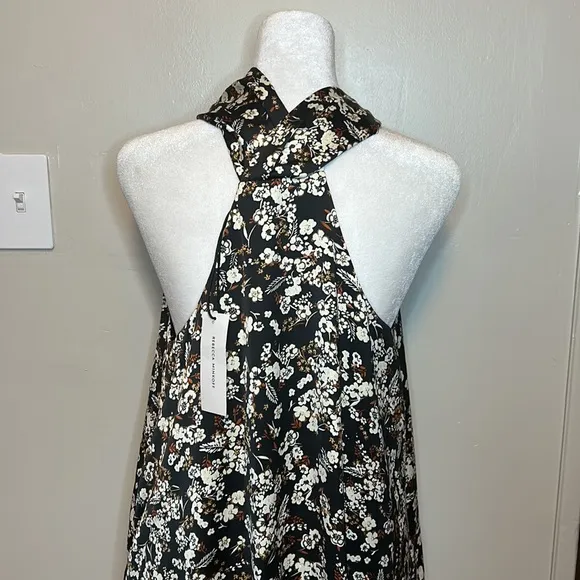 Rebecca Minkoff Floral Halter Winnie Dress Retail $198 NWT Size Medium