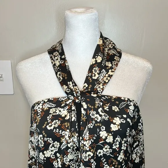 Rebecca Minkoff Floral Halter Winnie Dress Retail $198 NWT Size Medium