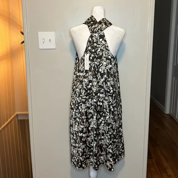 Rebecca Minkoff Floral Halter Winnie Dress Retail $198 NWT Size Medium