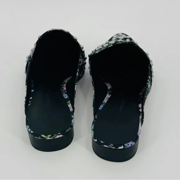 Rebecca Minkoff‎ Milena Floral Mules with Studs Size 9.5