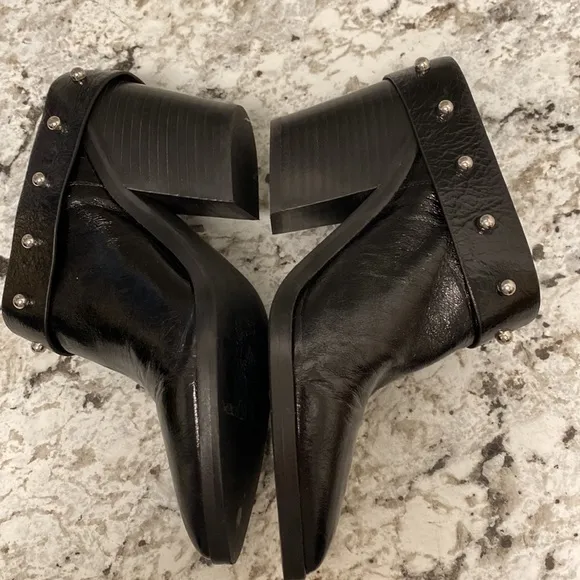 Rebecca Minkoff Sallest Studded Leather Heeled Mules