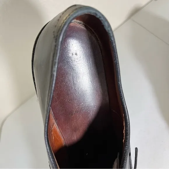 RECRAFTED Allen Edmonds Park Avenue (Men’s 10 A) Black Leather Cap Toe Oxfords