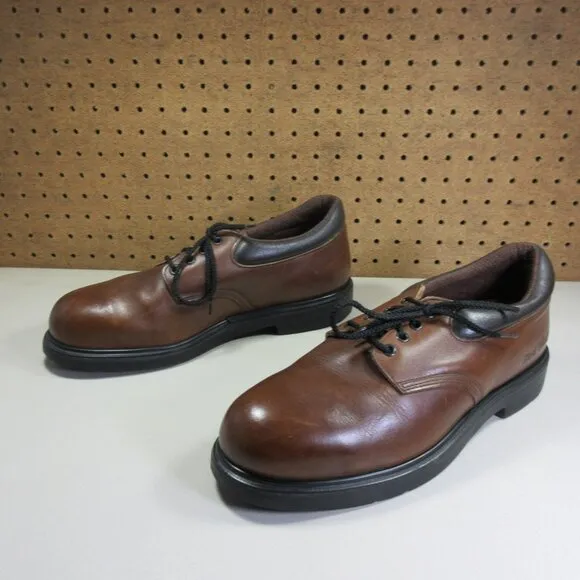 Red Wing mens brown steel toe work oxfords 10.5 D 4407 Made in USA