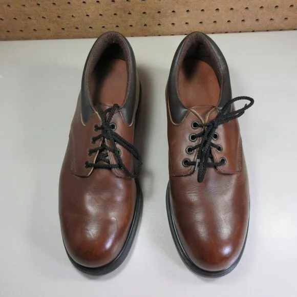 Red Wing mens brown steel toe work oxfords 10.5 D 4407 Made in USA