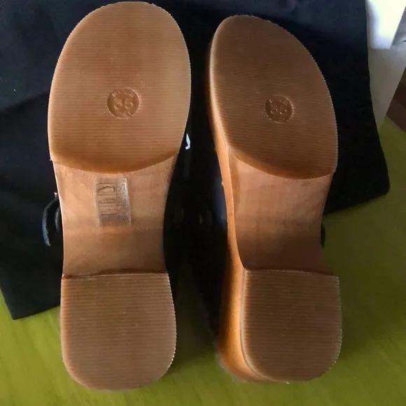RE/DONE 70s clogs with shearling lining NIB