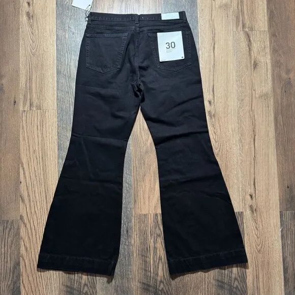 Re/Done Originals 70's Low Rise Bell Bottom Women's Size 30 in Black NWT!*