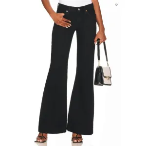 Re/Done Originals 70's Low Rise Bell Bottom Women's Size 30 in Black NWT!*