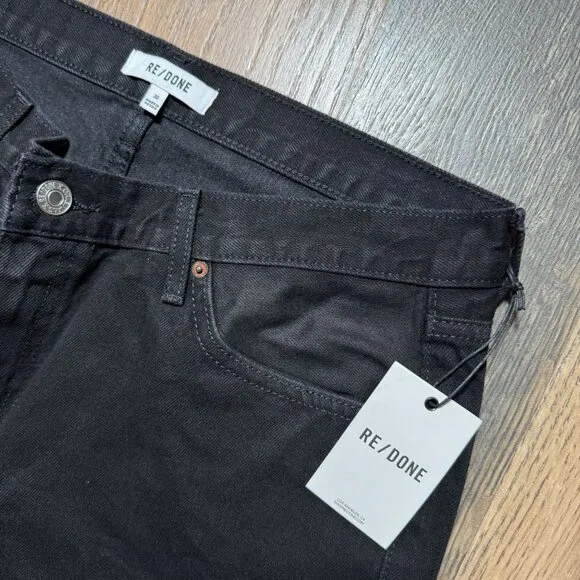 Re/Done Originals 70's Low Rise Bell Bottom Women's Size 30 in Black NWT!*