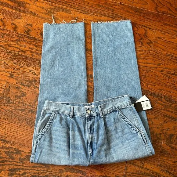 Re/Done Utility Loose Jeans  Straight Leg in Vintage Fade Size 31 - NWT