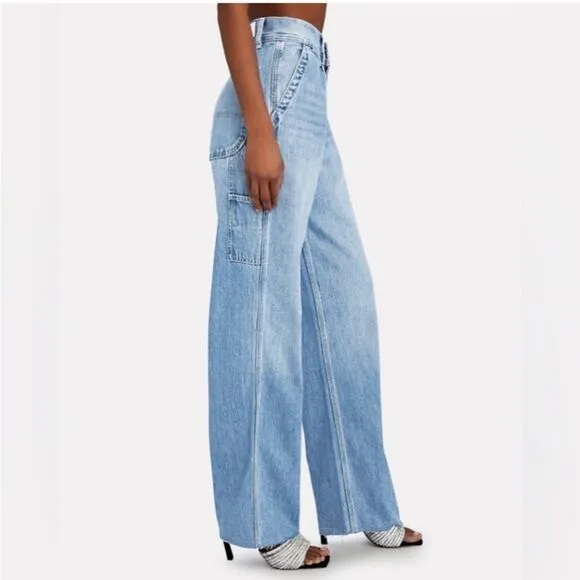 Re/Done Utility Loose Jeans  Straight Leg in Vintage Fade Size 31 - NWT