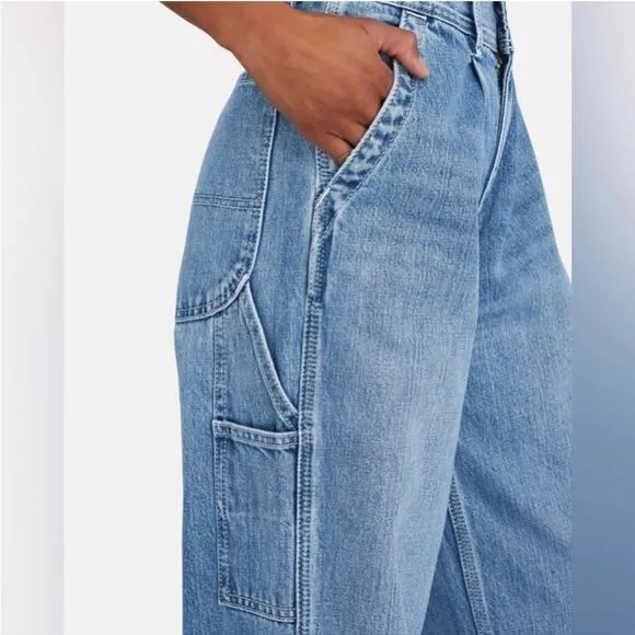Re/Done Utility Loose Jeans  Straight Leg in Vintage Fade Size 31 - NWT