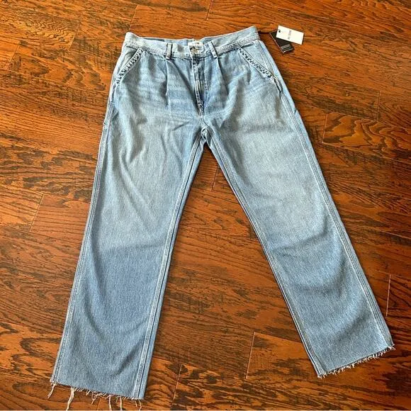 Re/Done Utility Loose Jeans  Straight Leg in Vintage Fade Size 31 - NWT